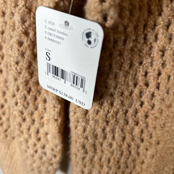 Free People Snowdrift Pullover In Camel Knit Sweater - Picture 16 of 17